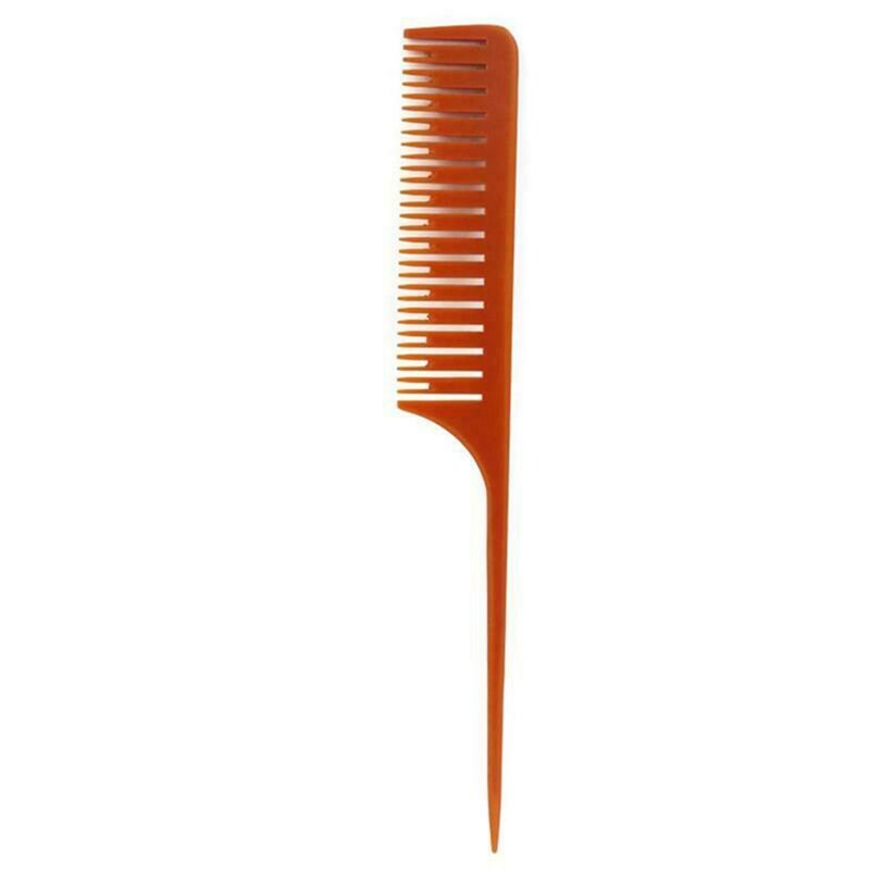 Peines del salón para estilista de peluquería, herramienta de corte de pelo negra resistente al calor, peine de cola de punto de corte, peine Antiestático de carbono: 1
