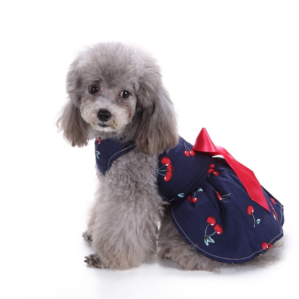 Hond Puppy Sweetie Cherry Pet Kleding Voor Dog Jurk Zonnejurk Shirts: XS