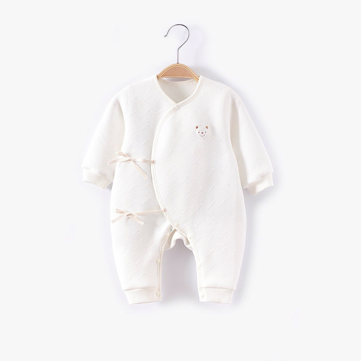 Cartertoddler Vier Seizoenen Baby Meisje Romper Kleding 0-18M Pasgeboren Jongen Rompertjes Katoen Lange Mouw Jumpsuit Outfit Kleding voor Kid: WHITE / 6m