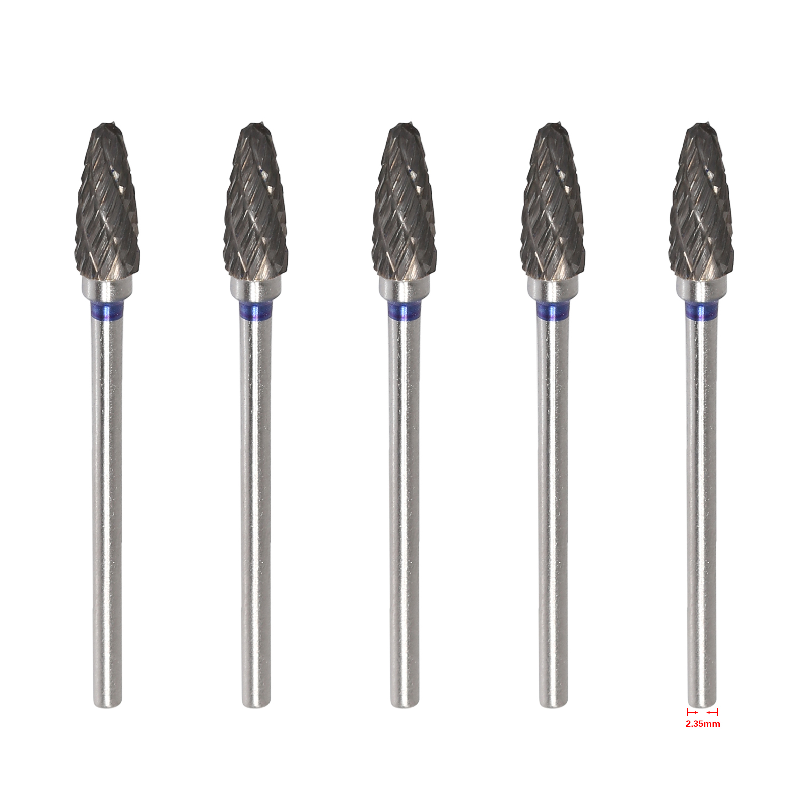 10 Sizes Dental Tungsten Carbide Steel Burs Teeth Drill 2.35mm Fit Polishing Handpiece Marathon: F05