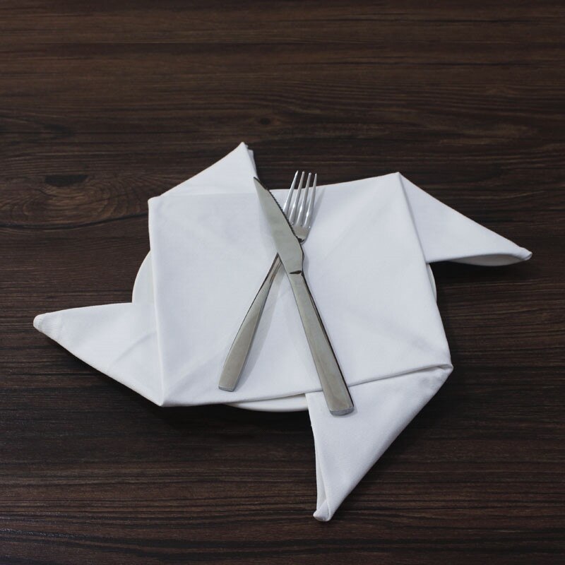 de servilletas de mesa, servilletas de algodón para mesas, pañuelos de tela, servilletas, pañuelo blanco, tela para decoración de Hotel, S-XL
