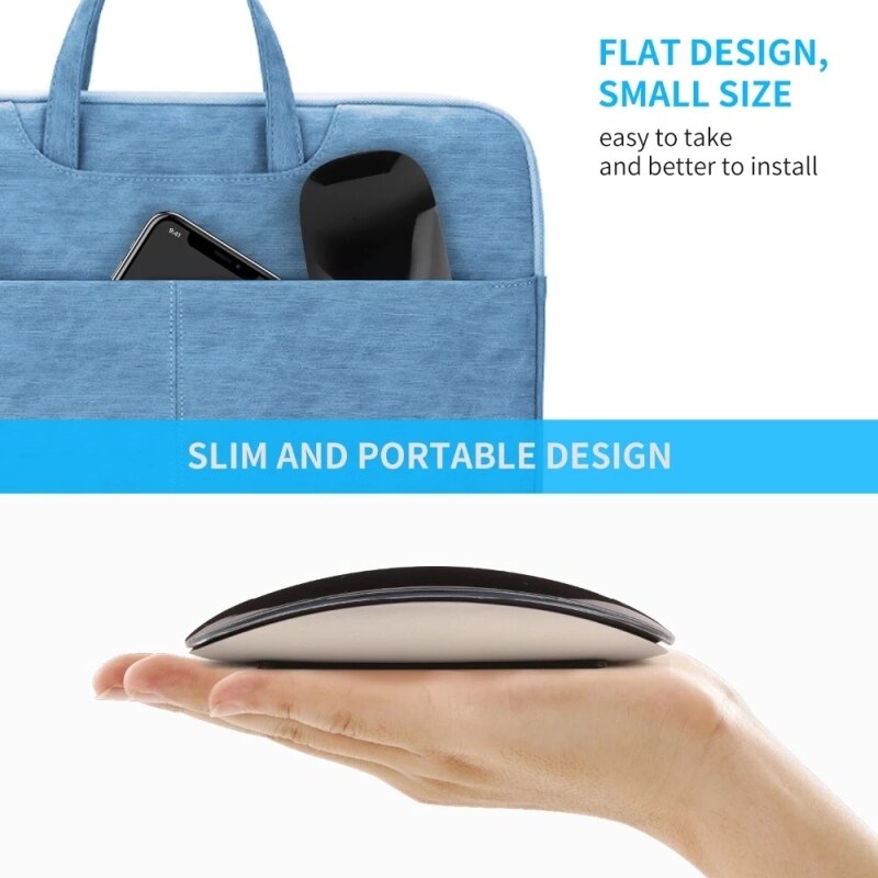 Draadloze Muis Stille Multi Arc Touch Muizen Ultradunne Magic Mouse Voor Laptop Ipad Mac Pc Macbook Met 2 kleuren