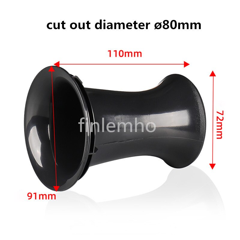 Accesorios de tubo de bajo para altavoz, puerto reflejo de plástico para altavoz de DJ para coche, Subwoofer Hifi para cine en casa, Woofer de Audio , 1 ud.: Azul