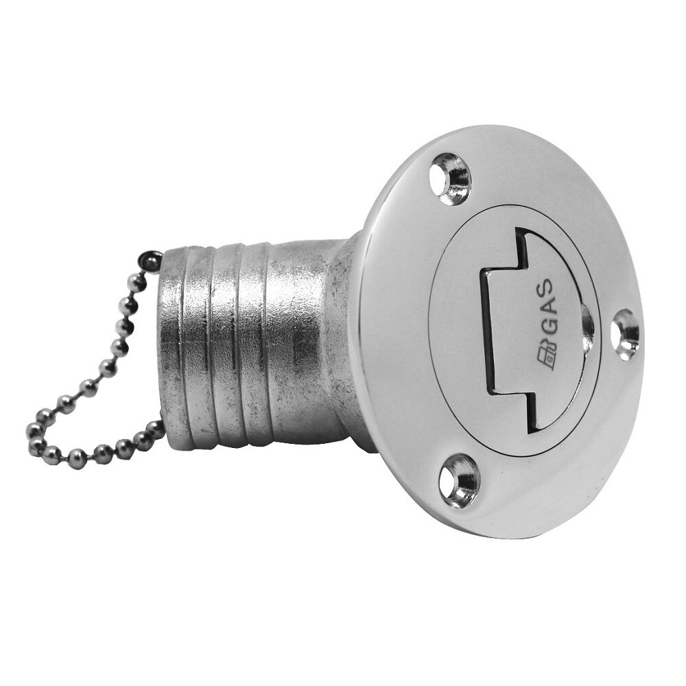 45 Degree 38mm Stainless Steel 316 Deck Filler GAS DIESEL FUEL WASTE WATER High Mirror Polishing Marine Boat Deck Fill Filler: Gas 38mm