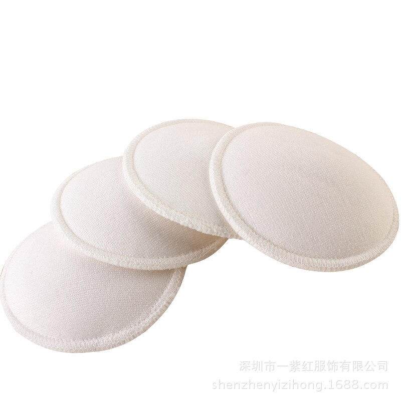 4 Pcs Bamboo Breast Pad Nursing Pads For Mum Washable Waterproof Feeding Pad Bamboo Reusable Breast Pads