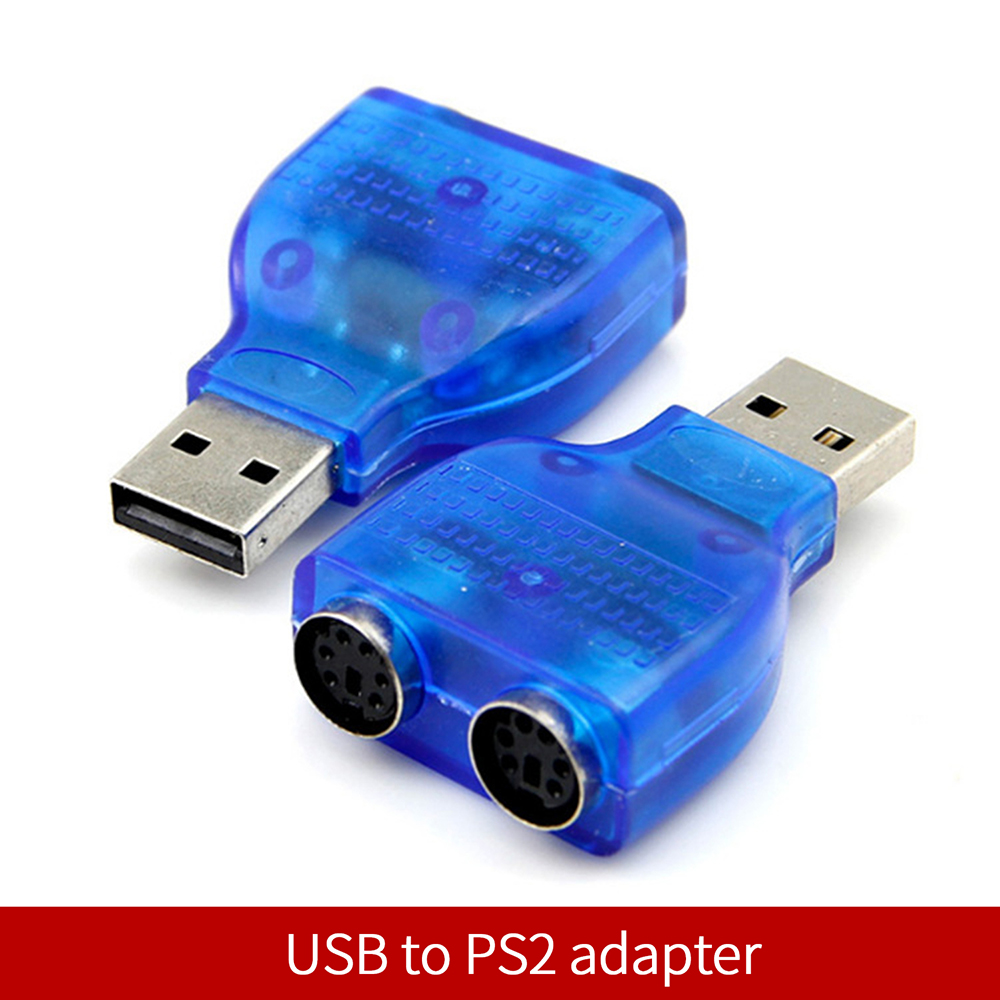 Slim USB 2.0 To PS/2 Adapter Dongle To Use Your PS/2 Keyboard/Mouse On A USB Port Computer Accessories Cable Adapter