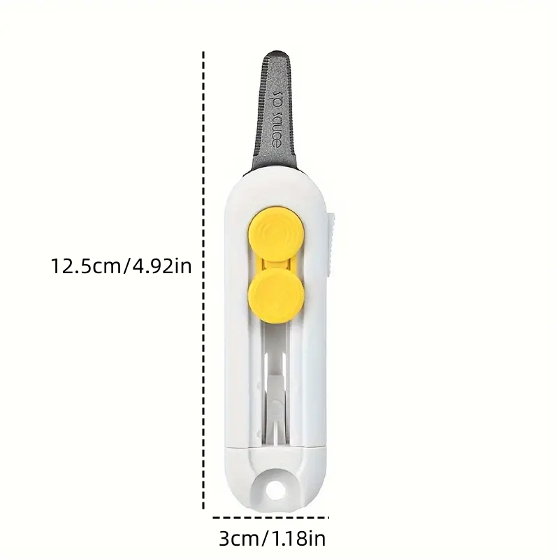 Magnetic Mini Box Cutter Portable Box Cutter Letter Opener And Paper Cutter Retractable Blade Durable ABS Material Box Cutters: Default Title