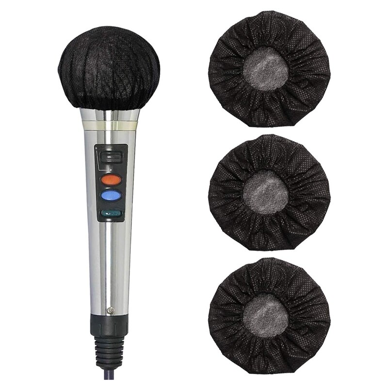 Capuchon de protection de Microphone à main jetable, 100 pièces, housse de Microphone Musical pour KTV, barre de karaoké, Etc.