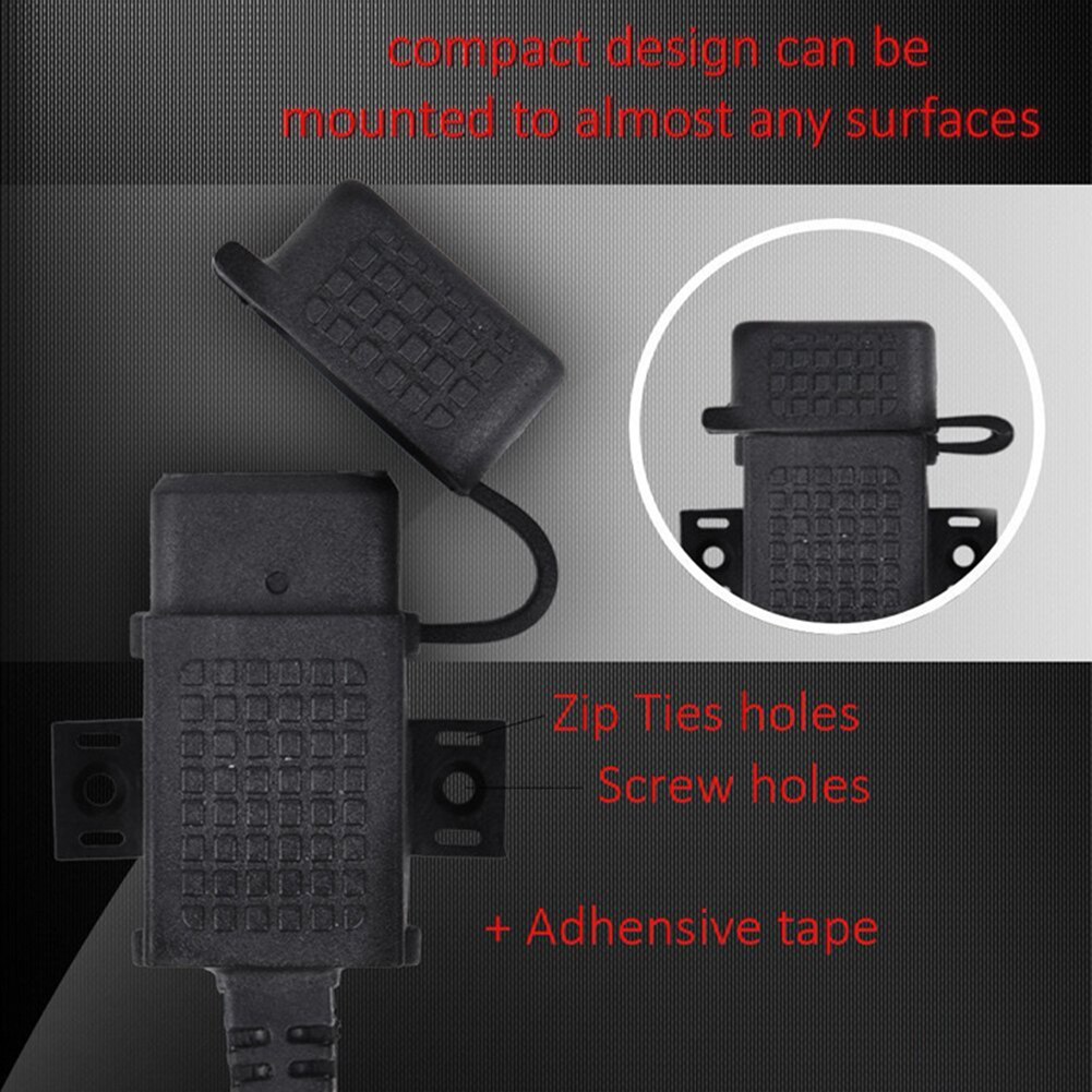 Waterproof SAE to USB Cable Power Adapter 2.1A Power Port Modified With Fuse USB Charger For Motorcycle Mobile Phone