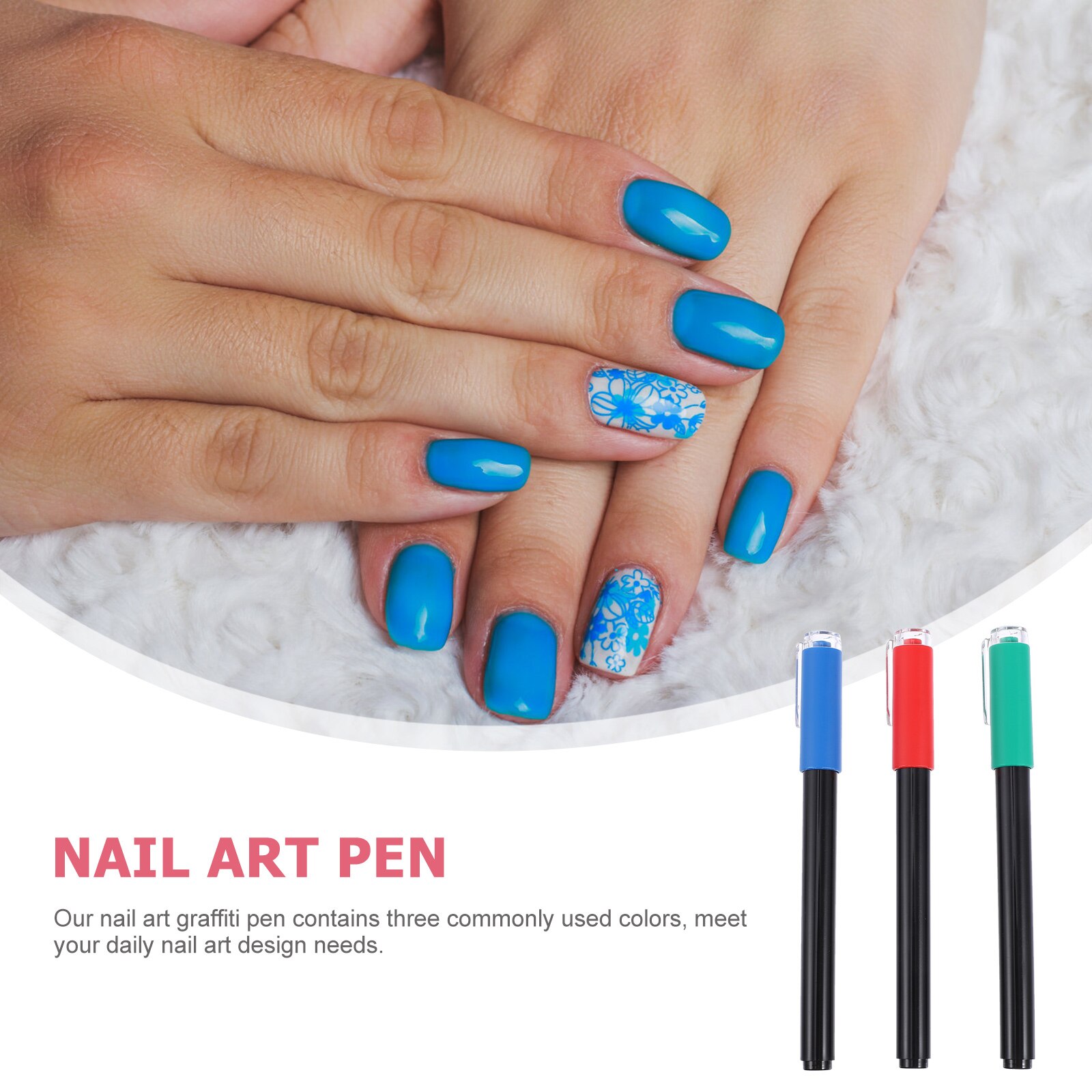 3pcs Nail Art Pen Paint Pens Nail Polish Pens Pens Nail Pens for Nail Art