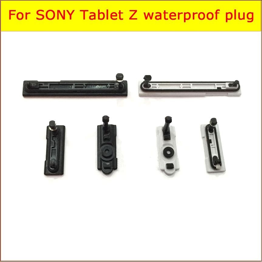 Echte USB Ladegerät Port Stecker + Kopfhörer + Micro SD & Sim karten Port Slot Abdeckung für Sony Xperia Z tablet SGP341 Staub Wasserdicht