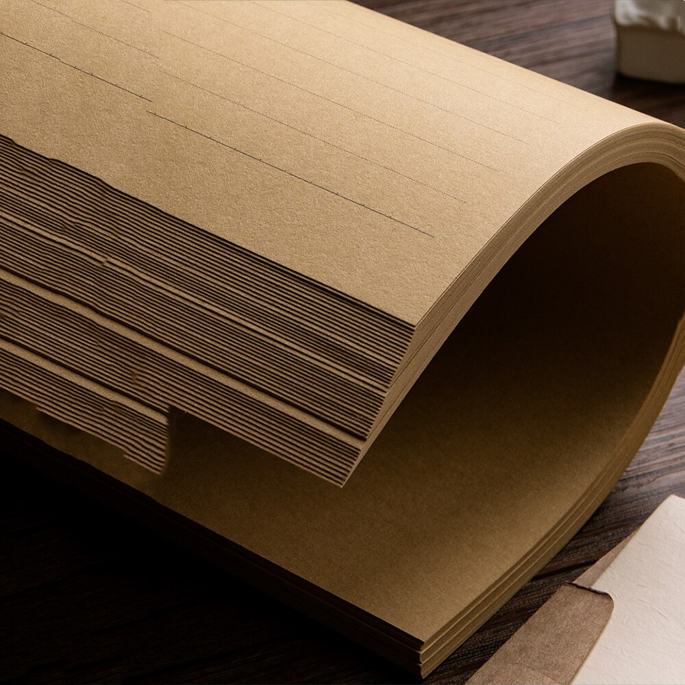 50 sheets Vintage Writing Letter Paper Kraft Paper Romantic Note Ccraft Paper Painting Packaging Paper Stationery