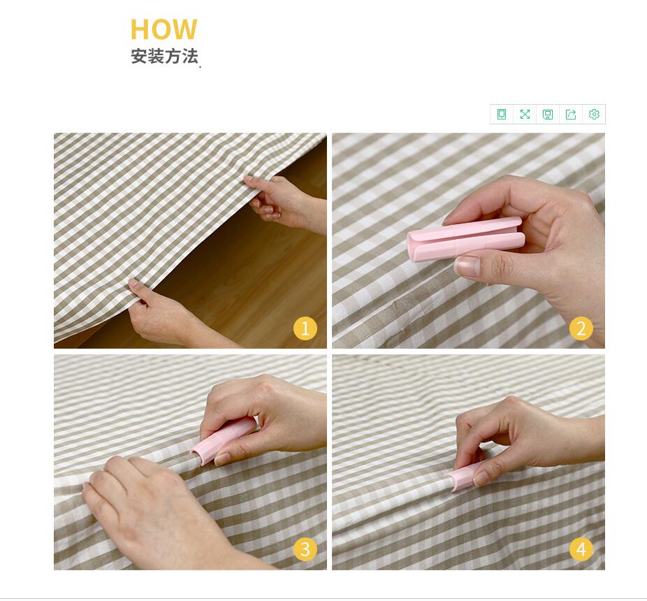 ¡Oferta! 10 unids/set de pinzas de sujeción para sábanas de cama sujetadores para colchones pinzas para ropa pinzas de sujeción antideslizantes
