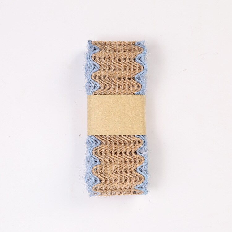 2m/ parti naturligt jutebånd jute hamp reb vævede bånd til håndværk bryllupsfest hjemmedekoration indpakningstilbehør: I3-23 4 cm x 2m