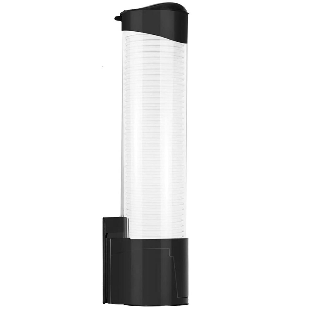 Wall-mounted Disposable Paper Cup Dispenser Automatic Cup Remover Dustproof Cup Holder Storage Rack For Home Restuarant Office