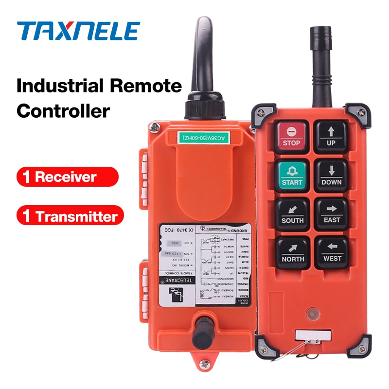 Industrial remote controller AC 220V 110V 380V 36V DC 12V 24V wireless switches Hoist Crane Control Lift Crane 868mhz 315mhz