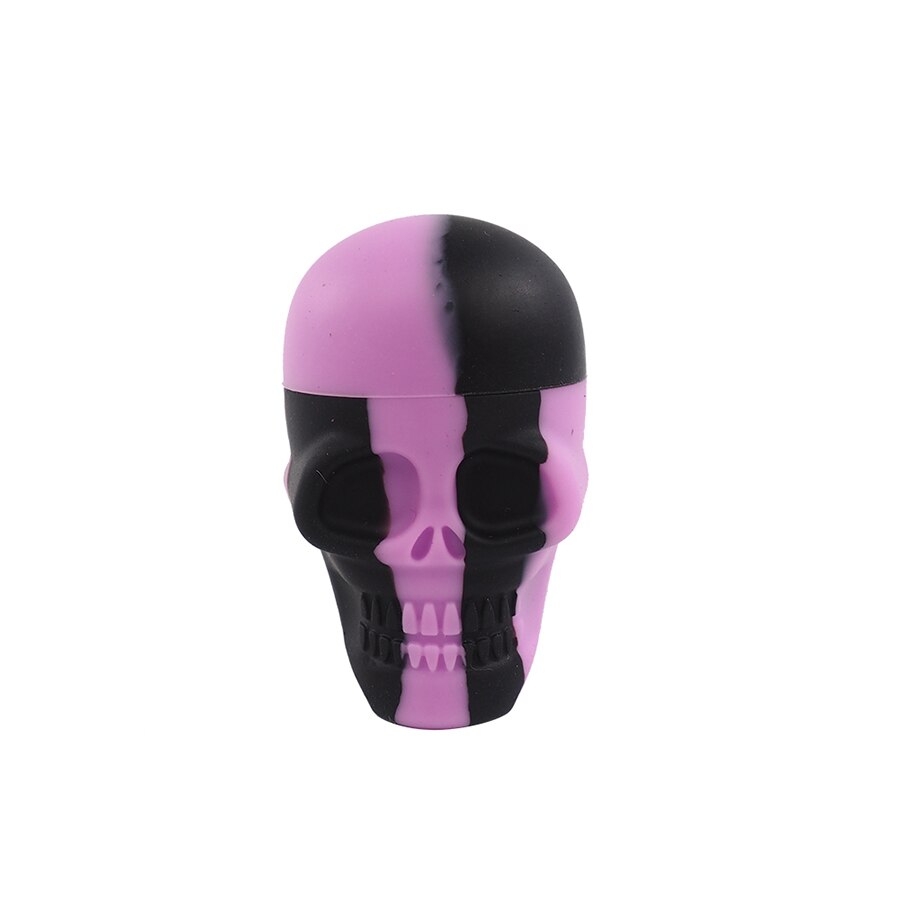 Pot de cire en Silicone pour Bho Dab, 15ml, concentré d'huile, pour crâne: black purple