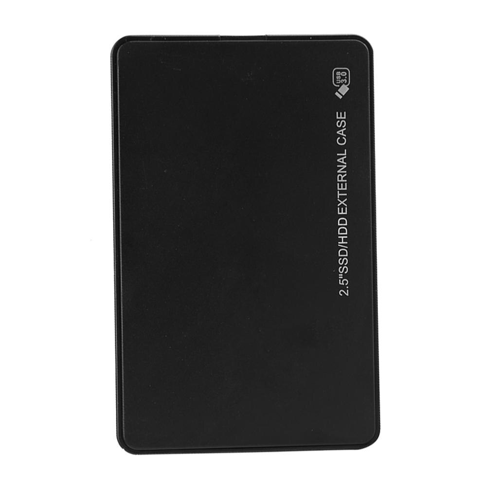 2.5 inch USB3.0 Hard Disk Box Enclosure 5Gbps SATA HDD SSD Mobile External Case for Notebook Desktop PC: Black