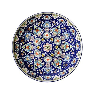 Céramique Vaisselle Gulina Fleur-Centrale en forme Asiatique Exotique Décoratif Plaque Assiette De Fruits Gâteau Dessert Plat Plateau de Petit Déjeuner