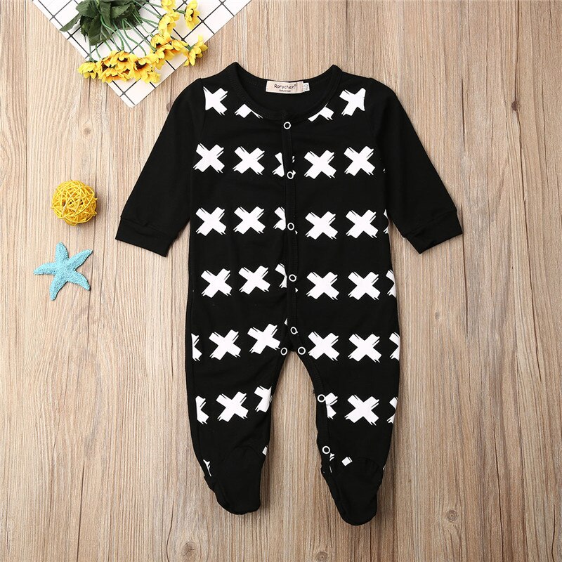 Neugeborenen Baby Footies Kleidung Herbst Baby Jungen Overall Schwarz Auto Druck Langarm Footies Baby Jungen Kleidung Kleinkind Outfit