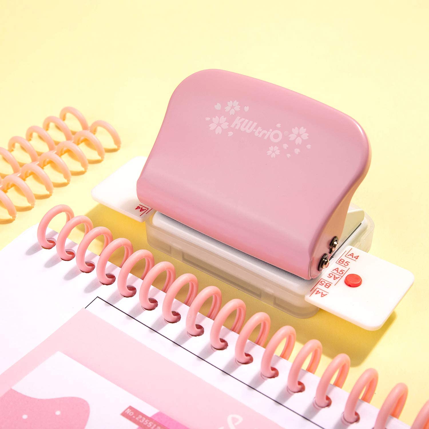 6-otworowy dziurkacz robić papieru ręczny metalowy dziurkacz 5 arkuszy pojemność 6mm robić A4 A5 B5 notatnik terminarz planer