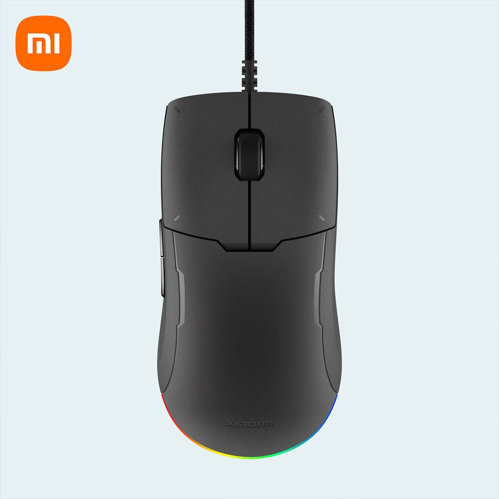 Xiaomi Wired Game Mouse Lite with RGB Light 220 IPS 6200 DPI Ergonomic Optical Mice Mi Gaming Mouses For Laptop Computer Mouse