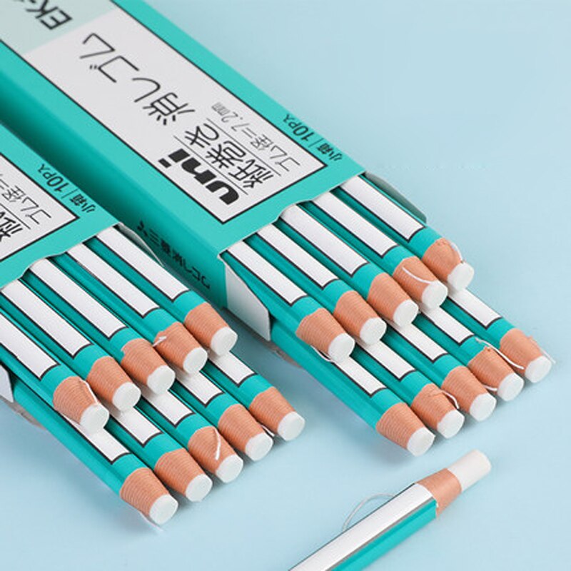 2PCS JAPAN UNI Rubber Eraser High-light Sketch Pencil Shape EK-100 Rubber Roll Paper Leaves No Traces