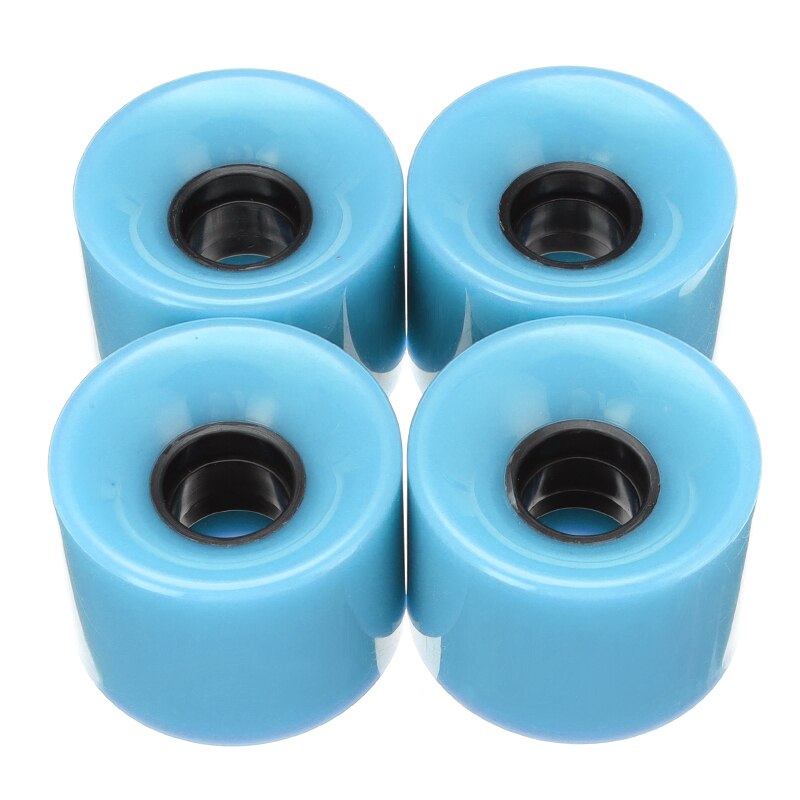 Pu Skateboard Wielen 60Mm X 45Mm Road Skate Pro Speed Up 4Pcs Wielen Skateboard Onderdelen Accessoires Voor gronden Asfalt Road: Blauw