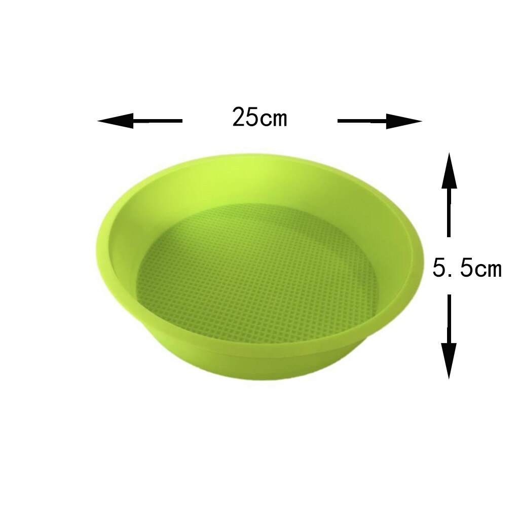 Silikon tårtform form form hem bakverk 25cm runda non stick bakform kök bakform för cupcakes muffins kaka