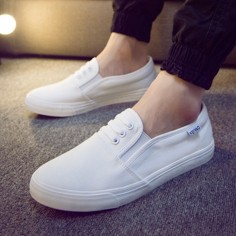 Chaussures en toile blanche pour hommes, baskets décontractées, Version coréenne, respirantes, tendance, nouvelle , été