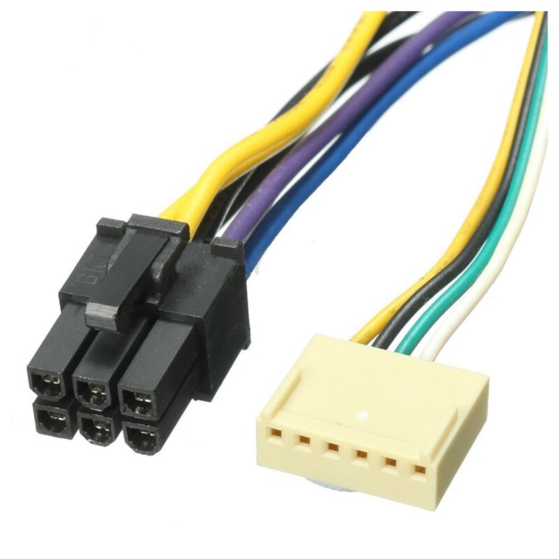 Atx Psu Power Kabel 24P Om 6P Voor Hp Z220 Z230 Sff Moederbord Server Workstation Zwart