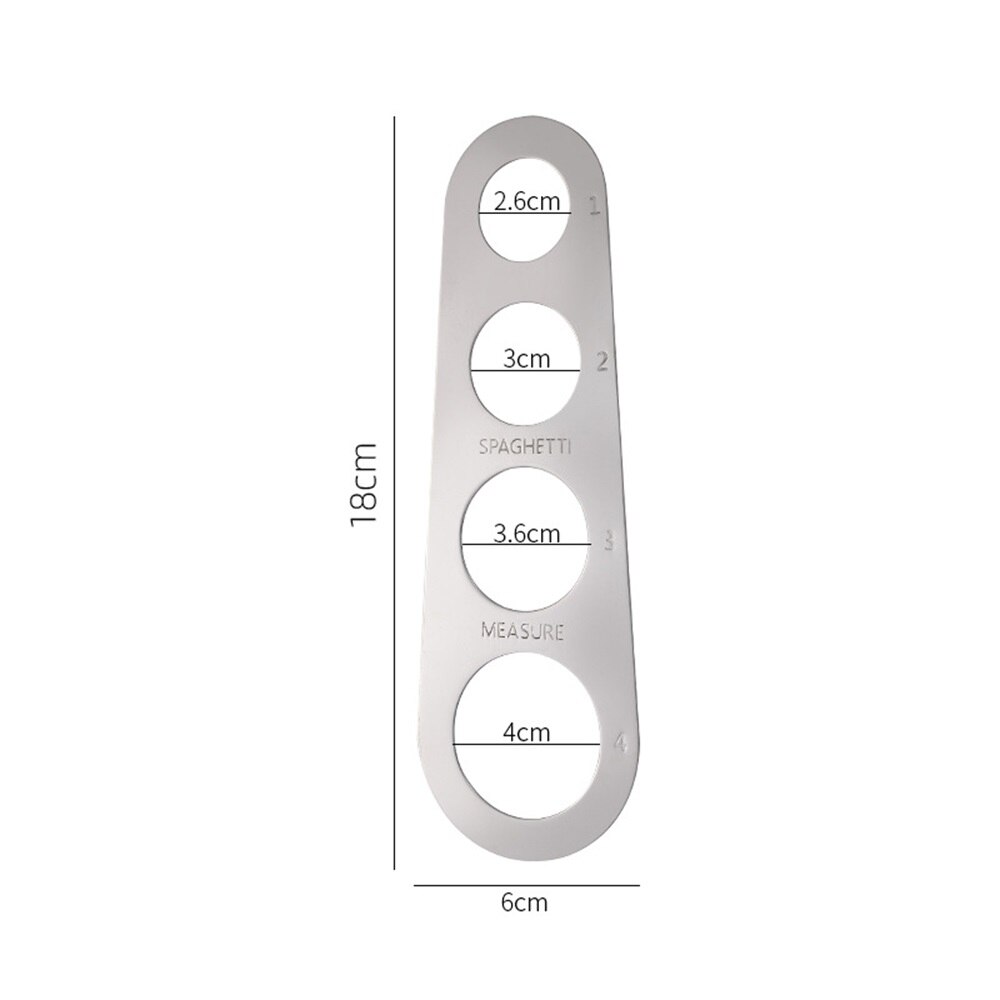 Spaghetti Pasta Noodle Measure Tools Spaghetti Measurer Kitchen Utensils Spaghetti Ruler 1 To 4 Portions Kitchen Accessories: A