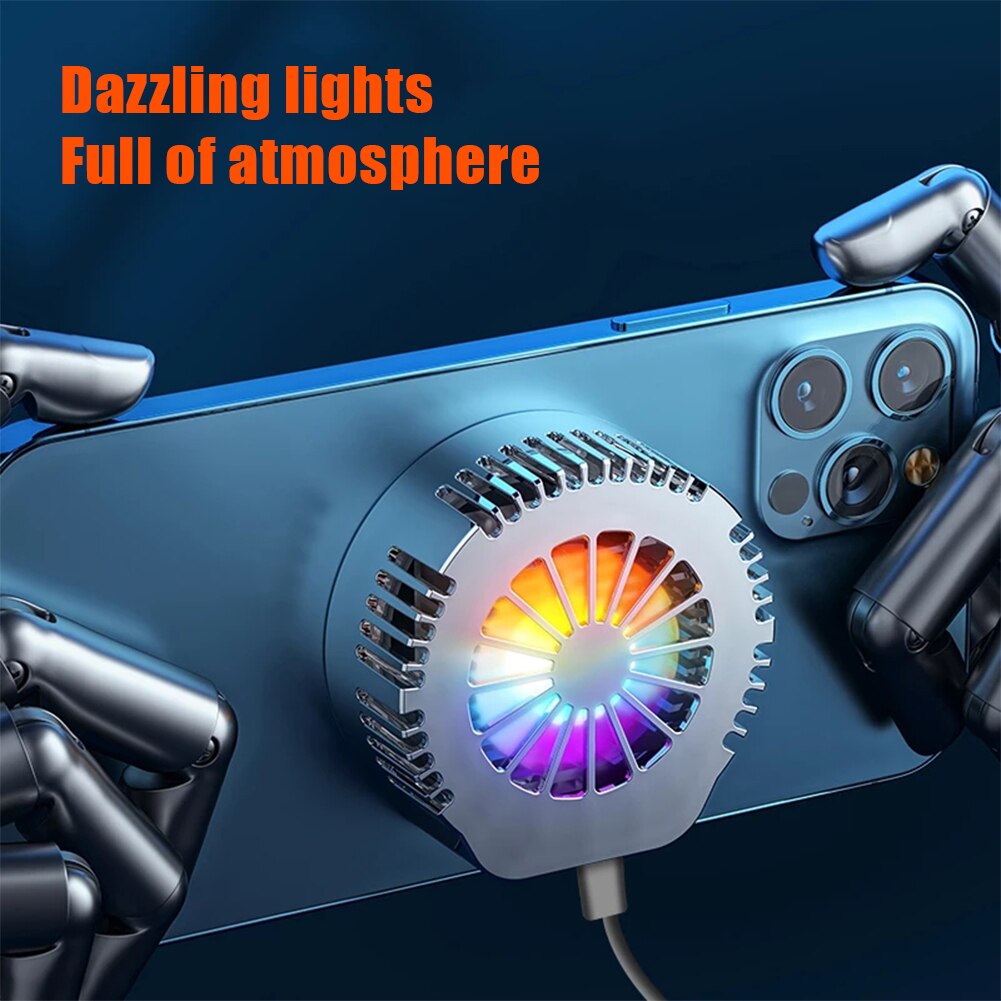 Convex Magnet Mobile Phone Radiator Semiconductor Refrigeration Universal Cooling Fan Tablet Laptop Game Cooler System Heat Sink