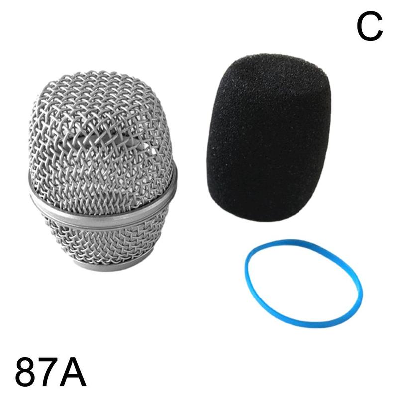 Mesh Ball Head Wired Wireless Microphone Grille Microphone Replacement Head Steel Shure SM58 Beta 57A 58A 87A 845S 945