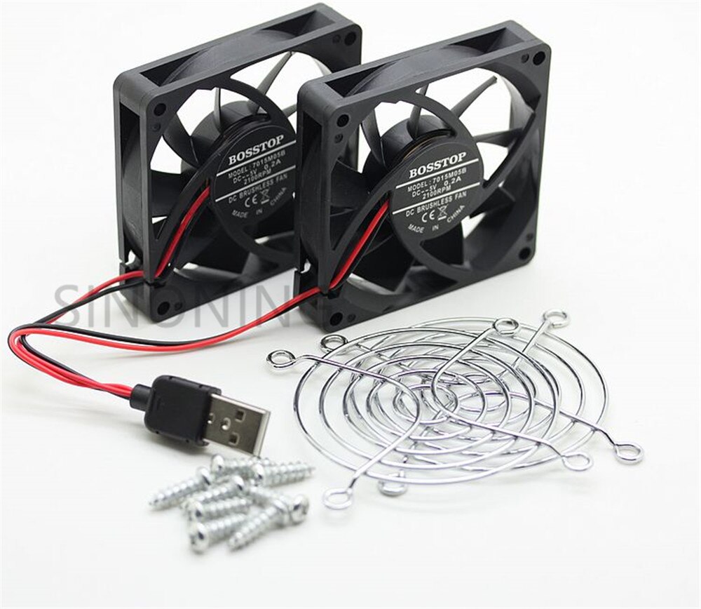 Kylfläkt värmeradiator usb effekt ultra tyst sprida temperaturkontroll för rt -ac68u ex6200 ac15 ac68u router