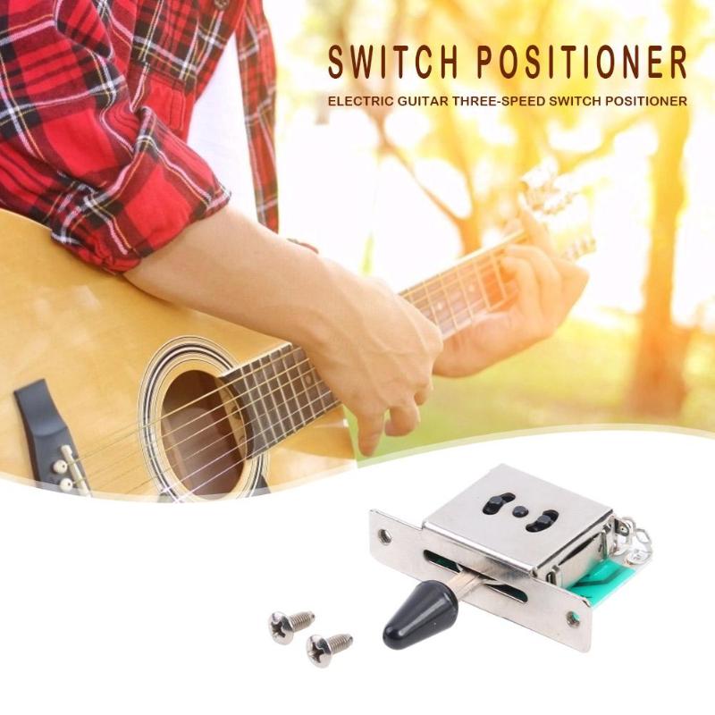 Equipo de guitarra eléctrica práctica, posicionador de interruptor de tres velocidades ajustable, pastilla de cambios, guitarra, amplia gama de piezas de aplicaciones