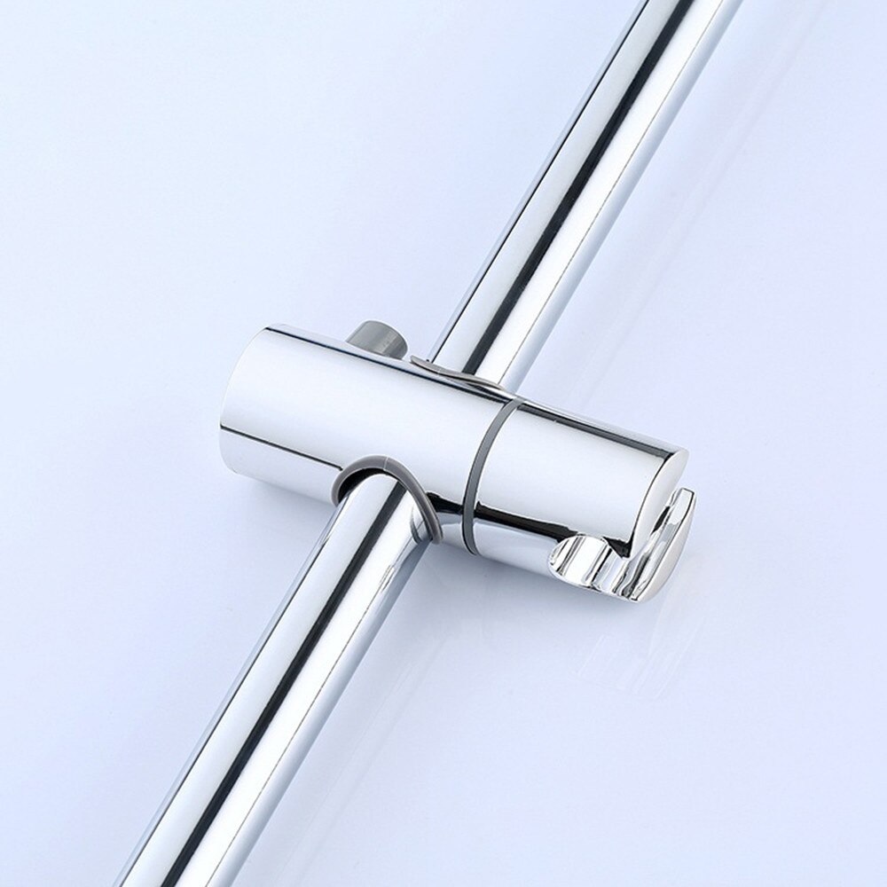 22mm ABS Chrome Shower Rail Head Slider Holder Adjustable Bracket
