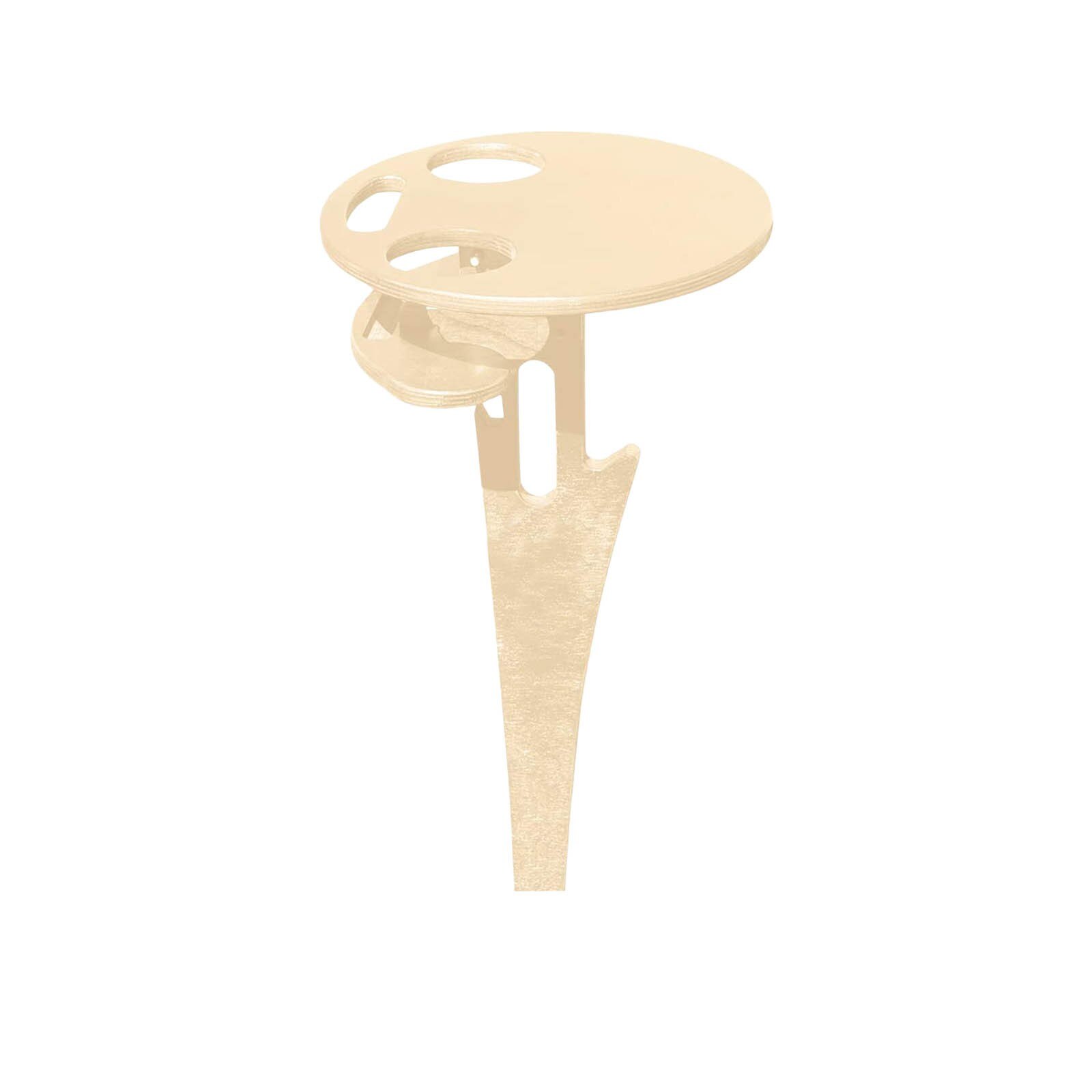 Collapsible Wooden Beer Table Round Desktop Portable Picnic Table Beer Racks For Outdoor Picnic Camping Party Wine Holders: Default Title