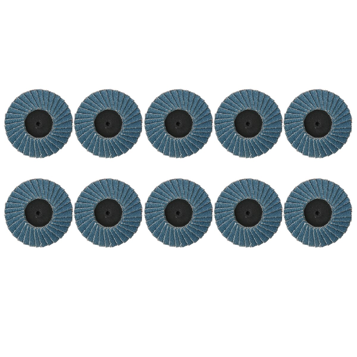 10Pcs Flap Discs 2 Inch Sanding Discs 60 Grit Lug Sanding Grinding Wheel Flap Type R Roloc Disc Wheels For Angle Grinder