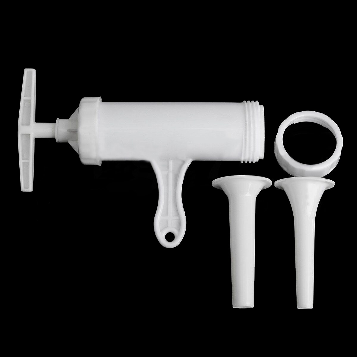 Jx-lclyl 1 set manuell korvmaskin fyllare fyllare korv salami maker och tratt hand