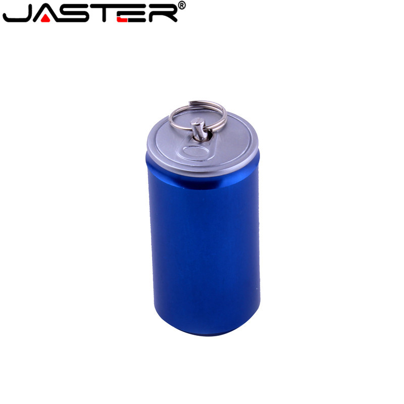 JASTER Coke cans head metal model external storage stick USB 2.0 4GB 8GB 16BG 32GB 64GB USB flash drive