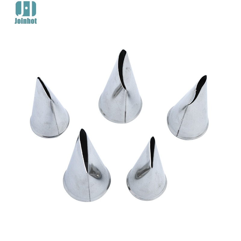 5pcs rvs cake nozzles tips set voor rose bloem taart decoraties partys cupcake icing russische tip