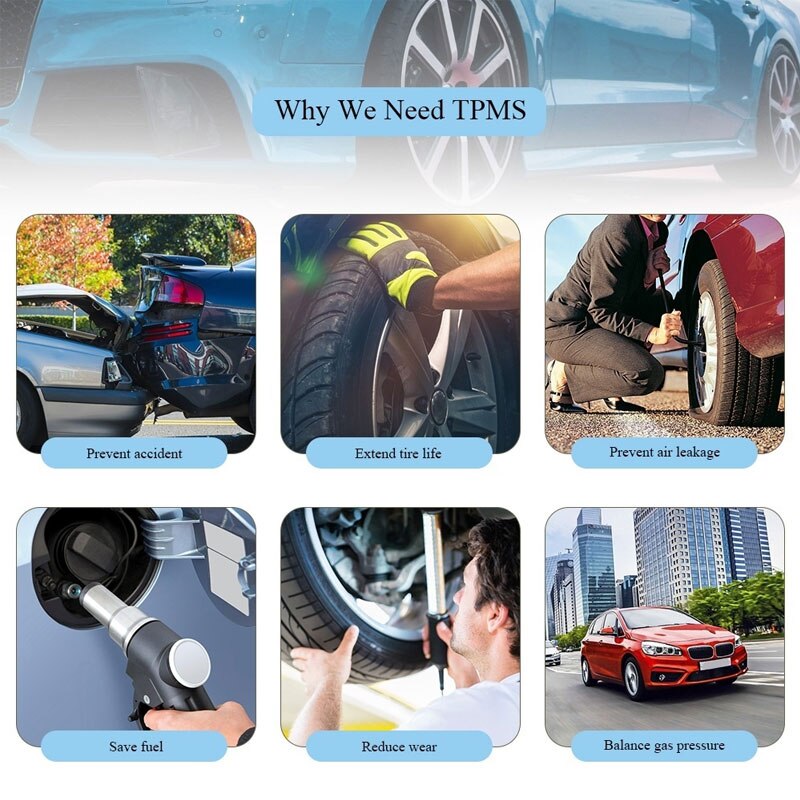 USB Android TPMS Tire Pressure Monitoring System Display Alarm System 5V Internal Sensors Android Navigation Car Radio 4 Sensors