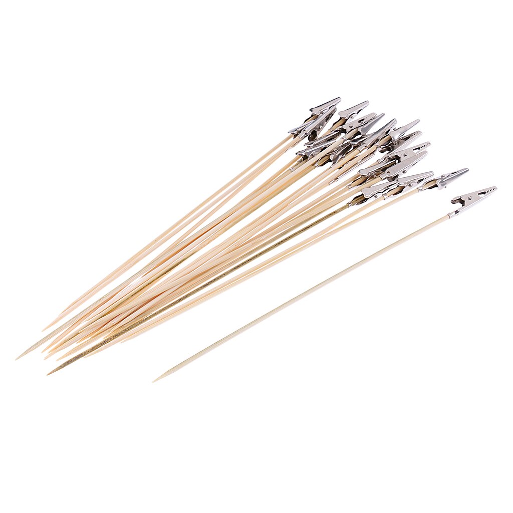 Metal Wire Alligator Clip with Base, Long Shank, Note Clip for