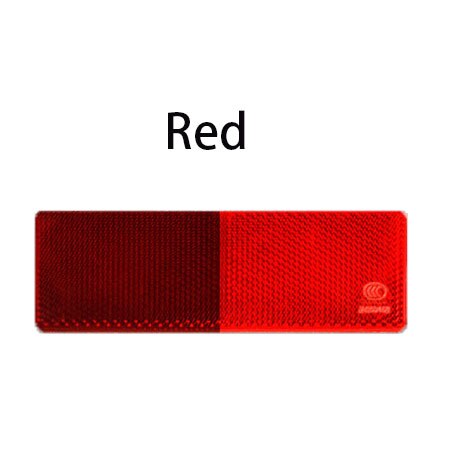 Cinta reflectante rectangular de 5x15cm para coche, motocicleta, moto, caravana, camión, tornillo en Reflector de seguridad, accesorios exteriores para coche: 1