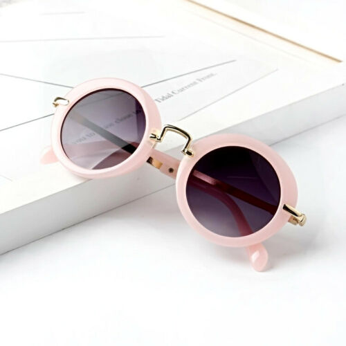 Kind Kids Jongens Meisjes Shades Baby Goggles Bril Kid Zonnebril Retro Zomer Kid Peuter Zonnebril UV400 Bescherming Brillen: Roze