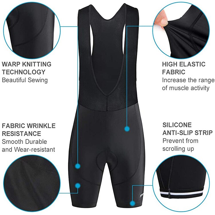 Mavic Cycling Bibs Shorts Mountain Bike Breathable Mens Bike 19D Gel Padded Ropa Ciclismo Bicycle Pants Under Wear