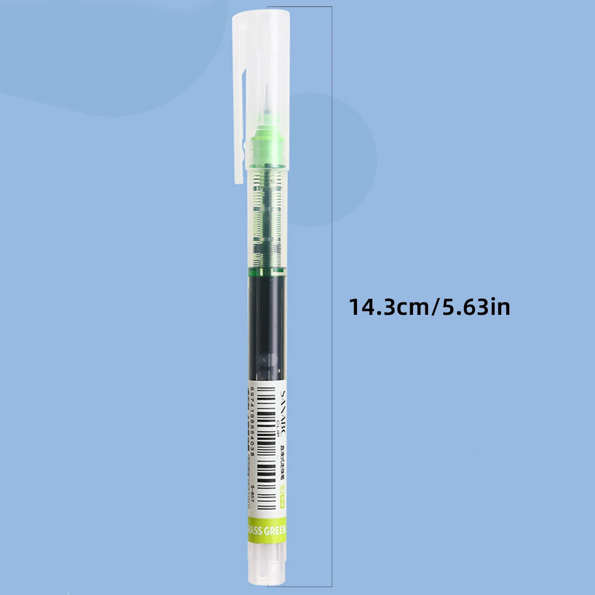 10Pcs/set Needle Type Gel Pens Straight Liquid Ballpoint Pen Kawaii Stationery School Office Supplies Writing