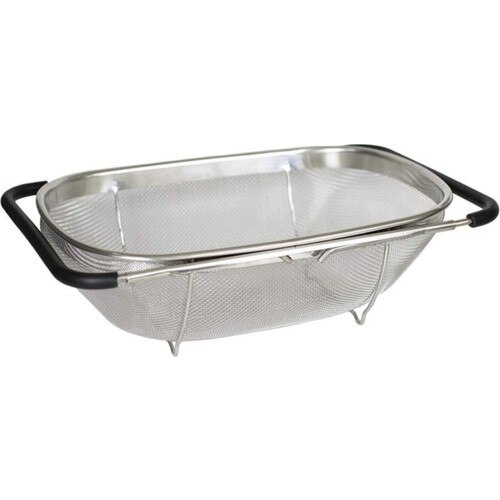 Drainer Stainless Steel Adjustable Sink Type Large Pasta Rice Vegetable Washer Useful Save time