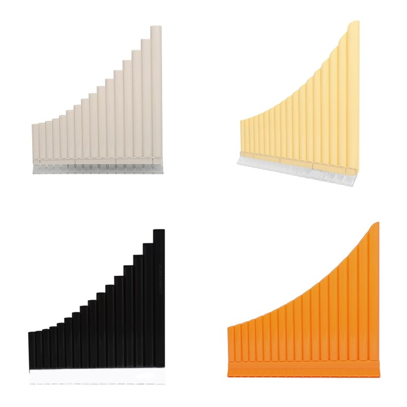 Y1UC 16 Pipes Pan Flute C Tone 16 Tubes Panpipes Panflute for Beginner Students Musical Instrument